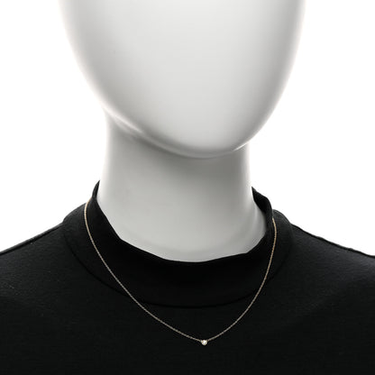 Tiffany 18K Yellow Gold Diamond .05ct Elsa Peretti Diamonds by the Yard Pendant Necklace 2 of 4