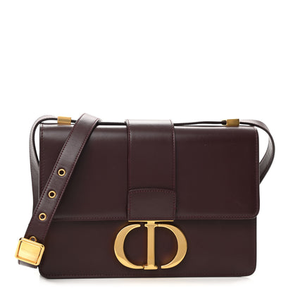 Christian Dior Smooth Calfskin 30 Montaigne Flap Bag Burgundy 1 of 8