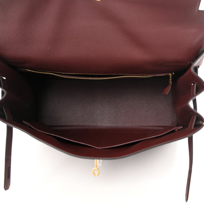 Hermes Togo Kelly Retourne 35 Rouge H 4 of 11