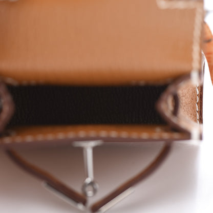 Hermes Peau Porc Mini Kelly Twilly Bag Charm Toffee 6 of 7
