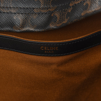Celine Triomphe Canvas Calfskin Backpack Tan 6 of 8