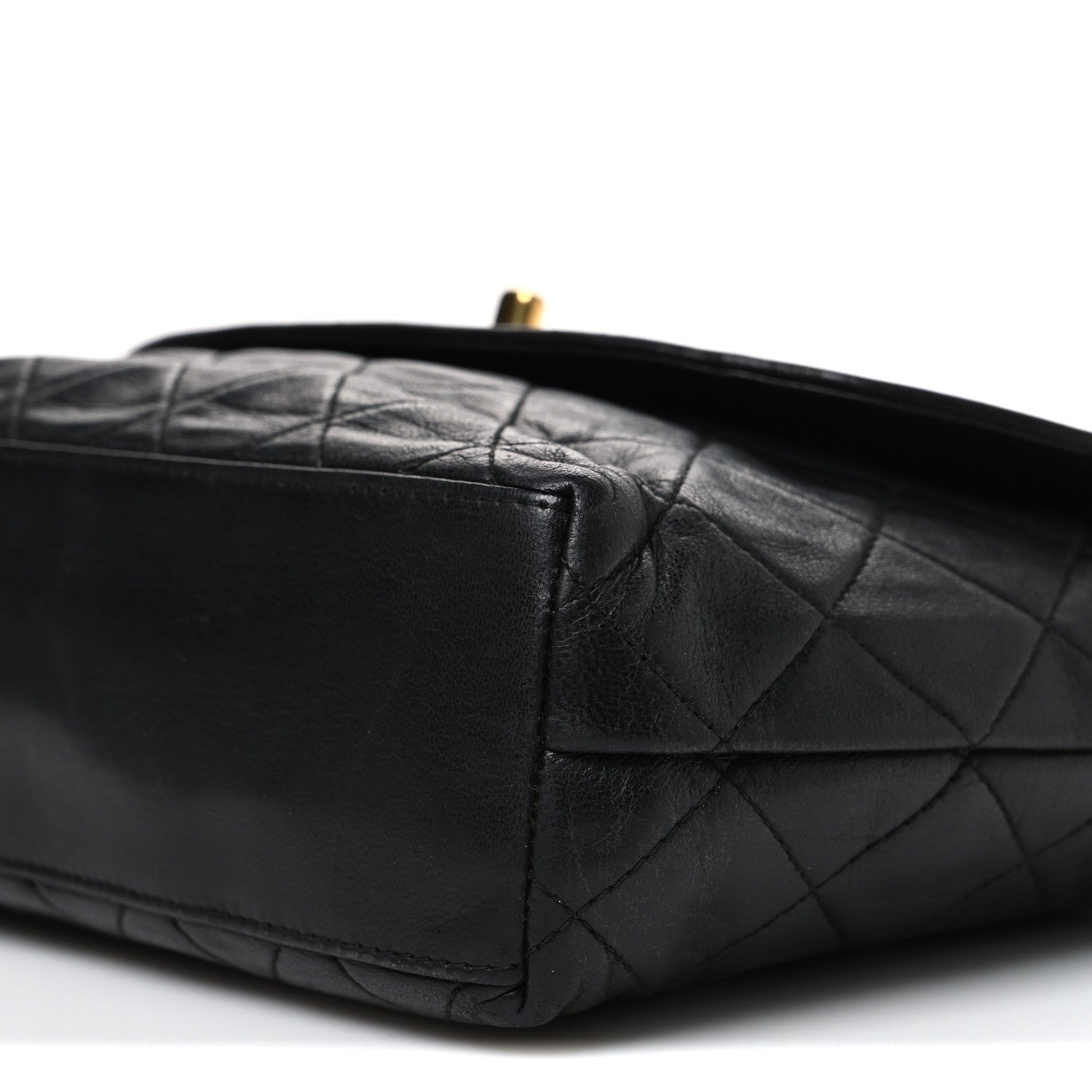Chanel Lambskin Quilted Flap Shoulder Bag Black 10 of 10