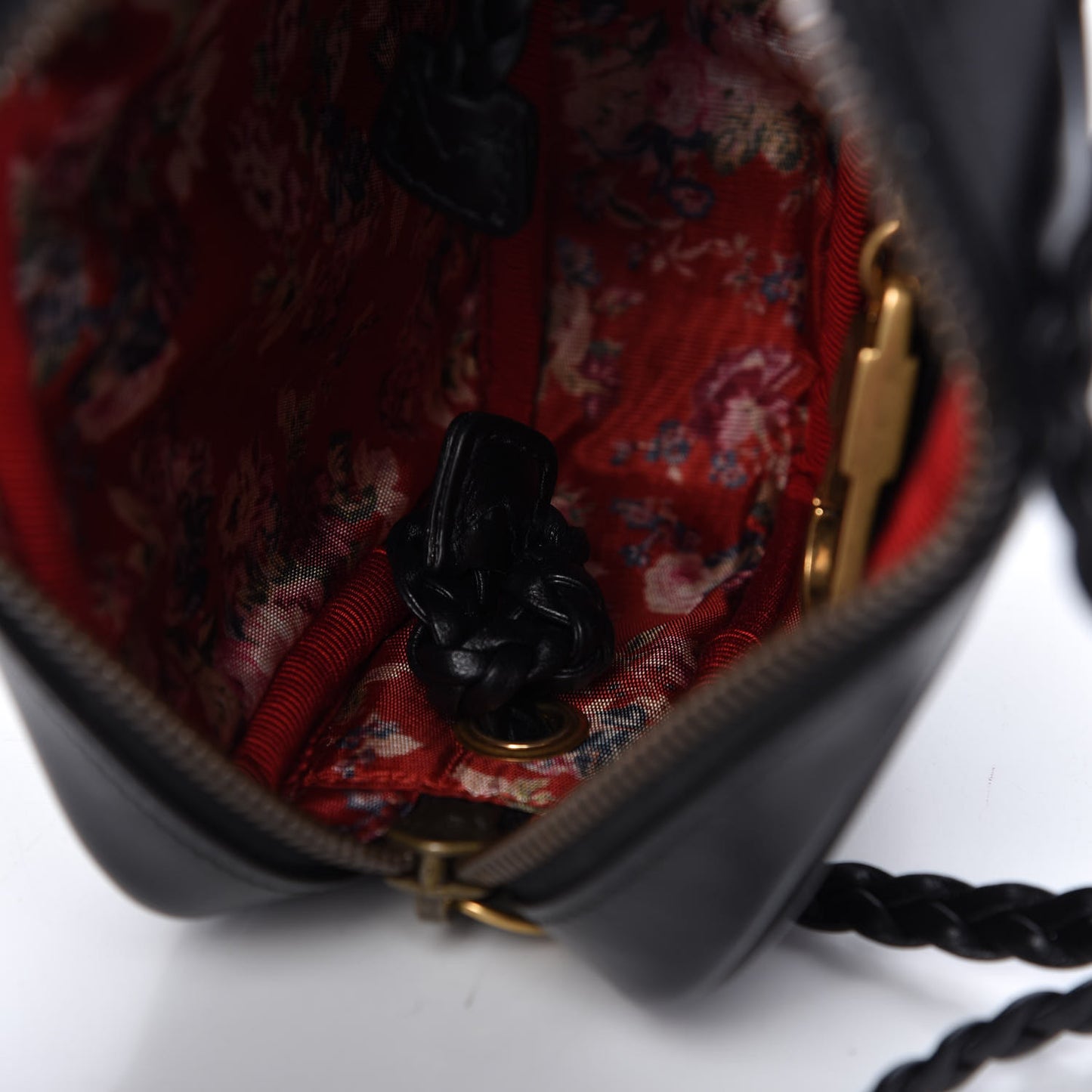 Calfskin Trapuntata Web Mini GG Shoulder Bag Black