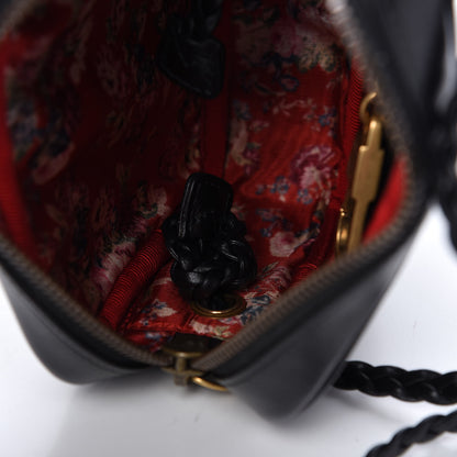 Gucci Calfskin Trapuntata Web Mini GG Shoulder Bag Black 12 of 12