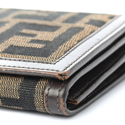 Fendi Zucca Continental Wallet Tobacco 11 of 13