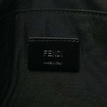 Fendi Vitello Grace FF 1974 Embossed Flat Pouch Black 5 of 7