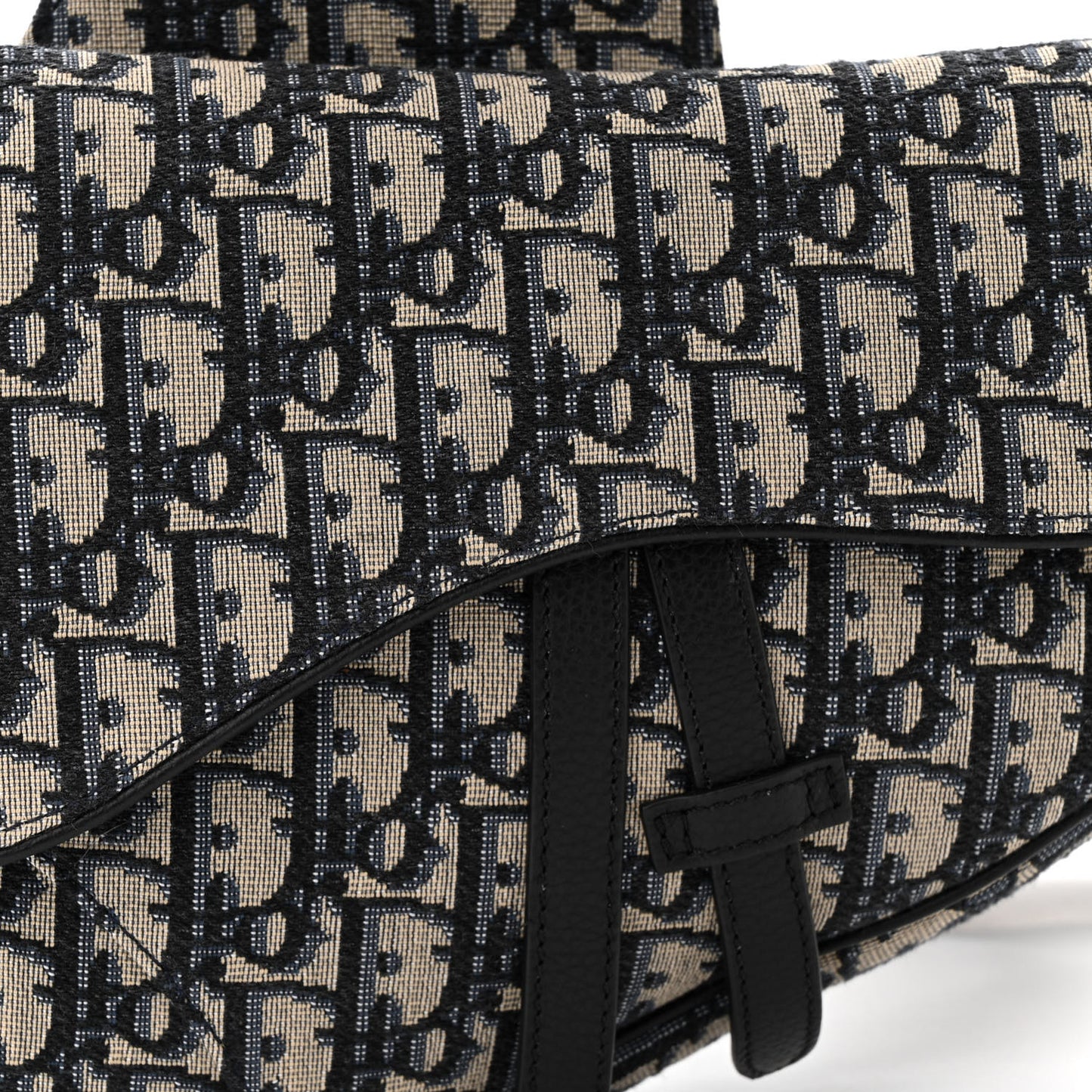 Oblique Mens Saddle Bag Blue