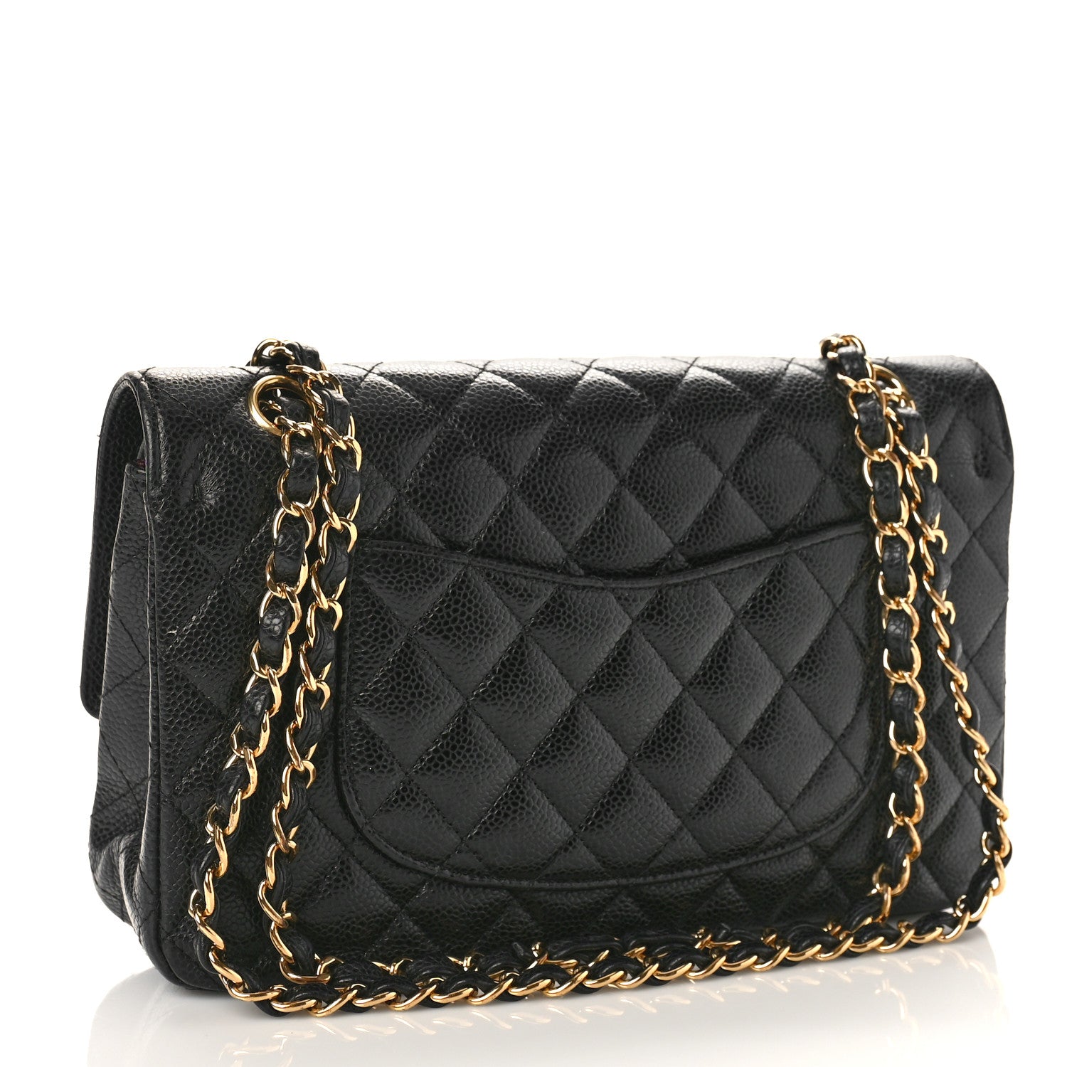 Chanel Caviar Quilted Medium Double Flap Black 3 of 9