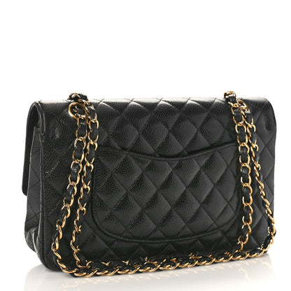 Chanel Caviar Quilted Medium Double Flap Black 3 of 9