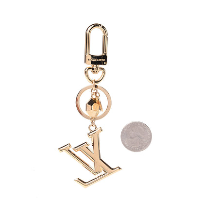 Louis Vuitton LV Facettes Bag Charm Key Holder Gold 2 of 3