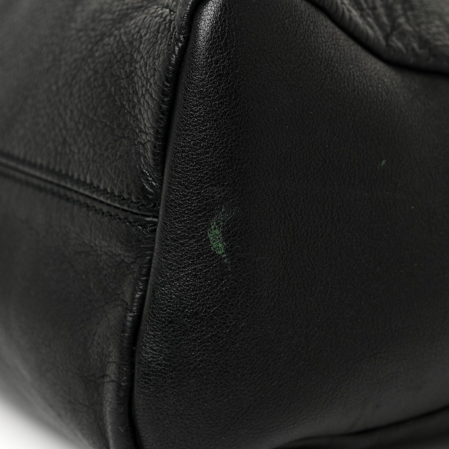Calfskin Zipper Strap Hobo Black