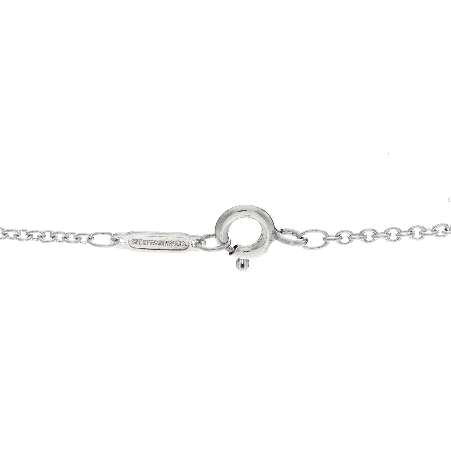 Tiffany Sterling Silver Return to Tiffany Heart Key Pendant Necklace 6 of 7