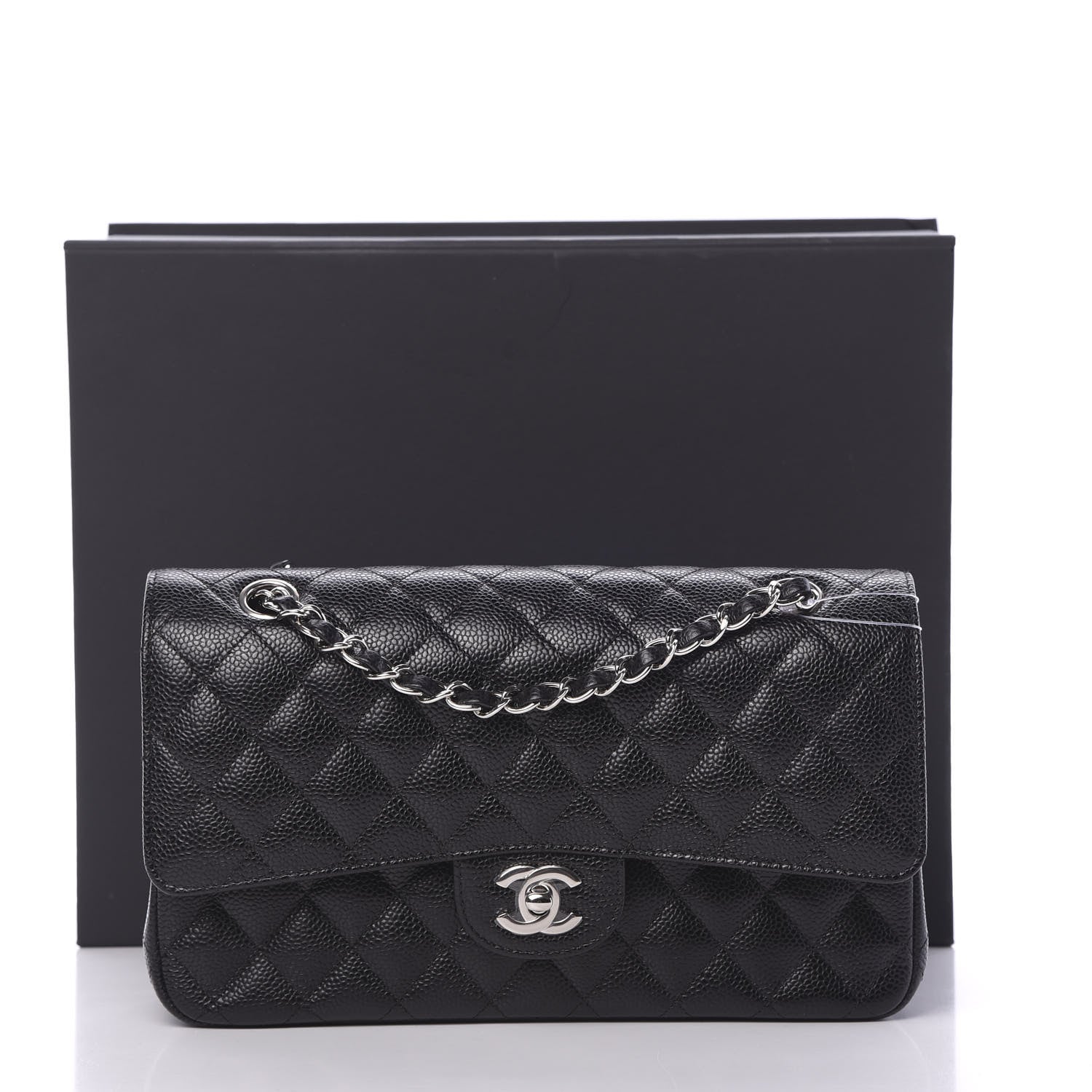 Chanel Caviar Quilted Medium Double Flap Black 13 of 13
