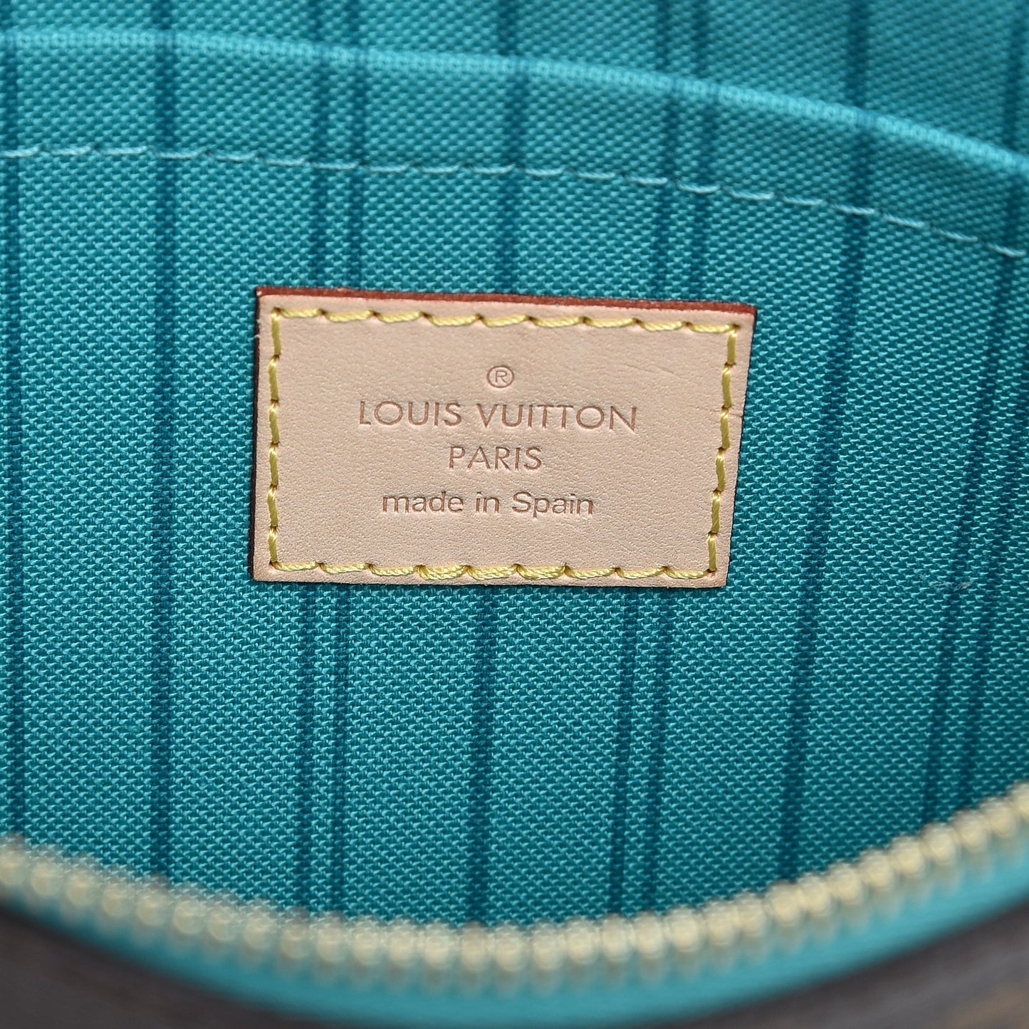 Monogram Neverfull MM GM Pochette Turquoise