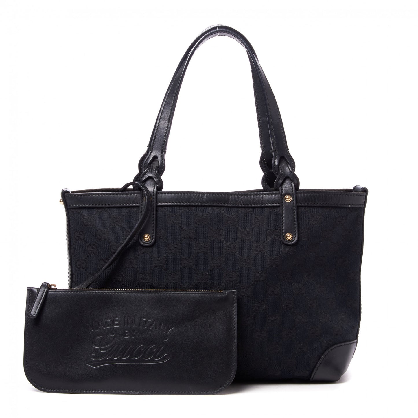 Monogram Small Craft Tote Black