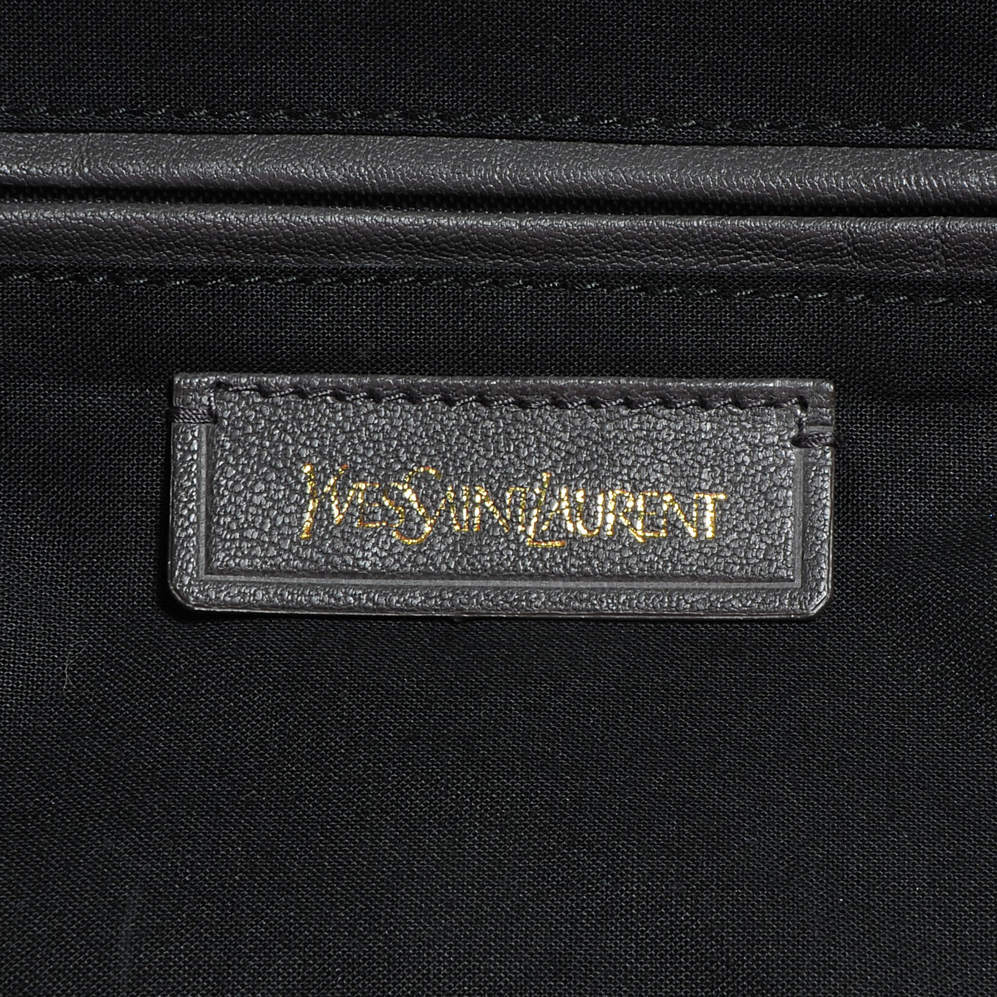 Saint Laurent Leather Large Cabas Chyc Grey 6 of 9