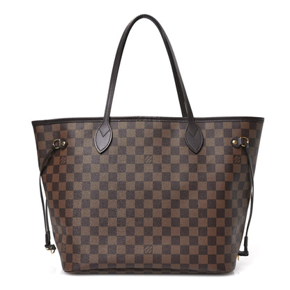 Louis Vuitton Damier Ebene Neo Neverfull MM Rose Ballerine 1 of 12