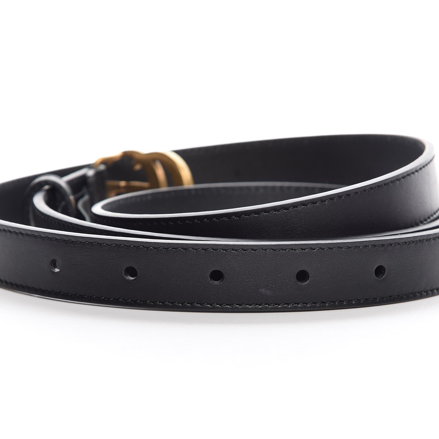 Gucci Calfskin Double G 20mm Belt 100 40 Black 5 of 7