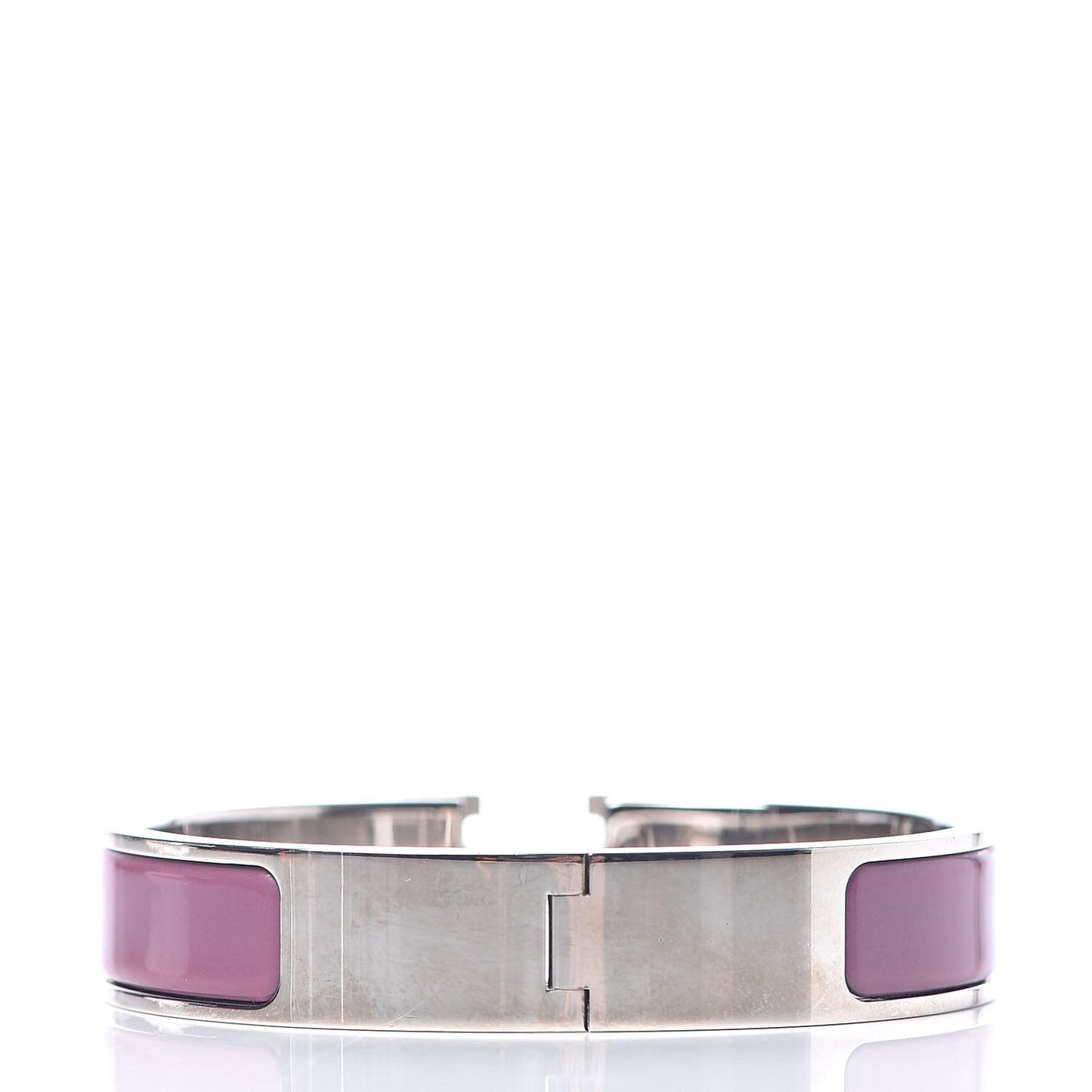 Enamel Narrow Clic Clac H Bracelet PM Cyclamen