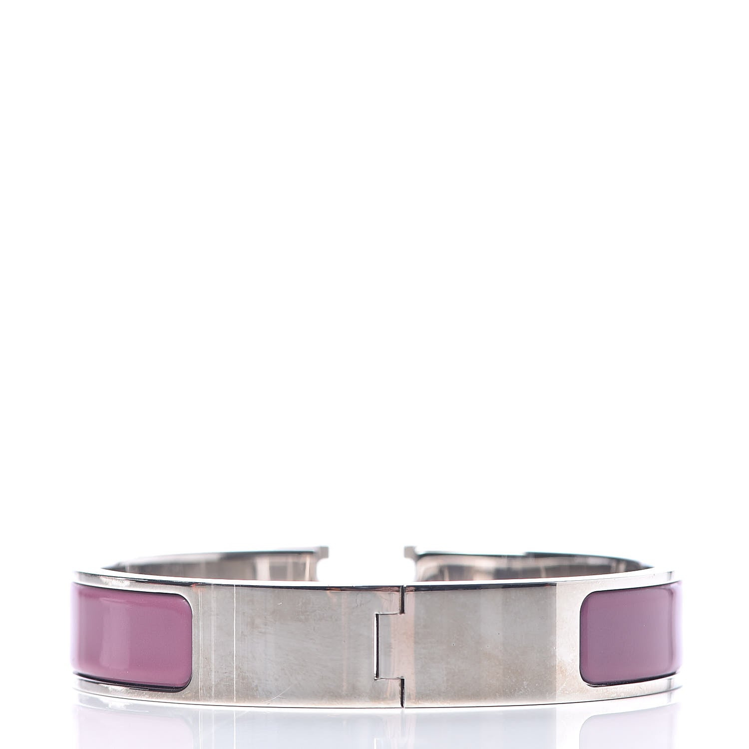 Hermes Enamel Narrow Clic Clac H Bracelet PM Cyclamen 3 of 6
