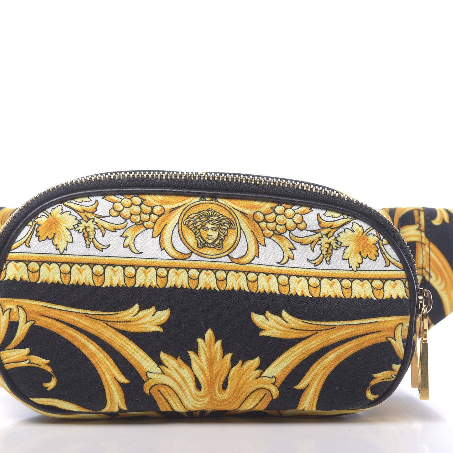 Nylon Baroque Print Belt Bag Black