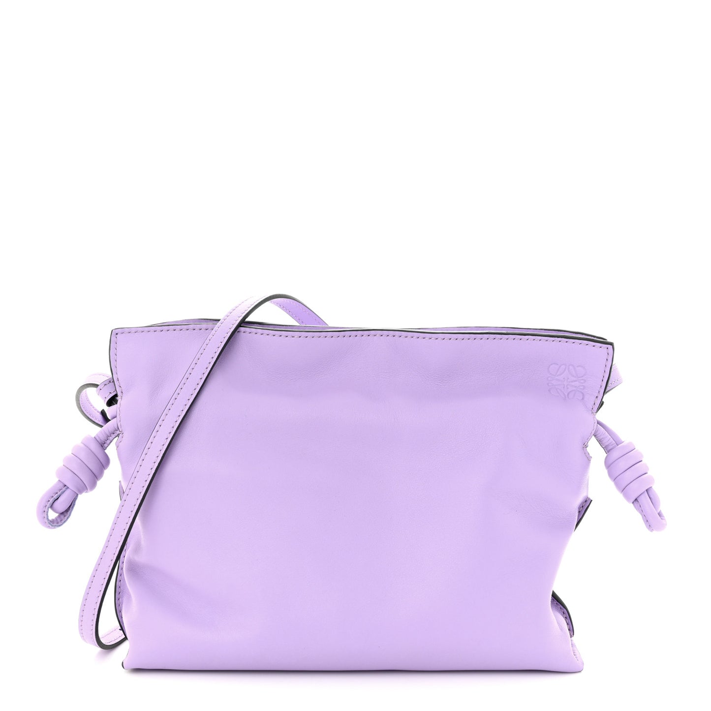 Calfskin Mini Flamenco Knot Bag Light Mauve