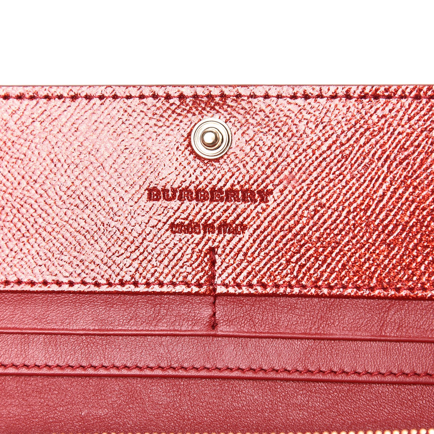 Patent Glitter Porter Continental Wallet Military Red