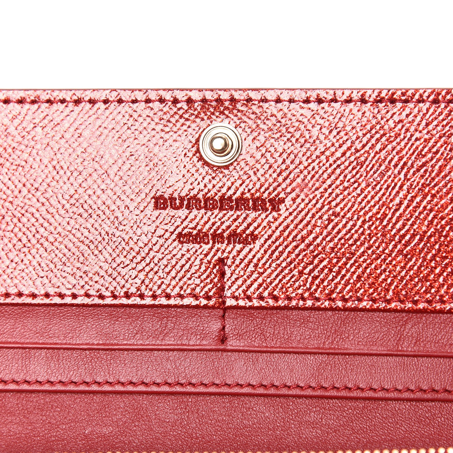Burberry Patent Glitter Porter Continental Wallet Military Red 6 of 8