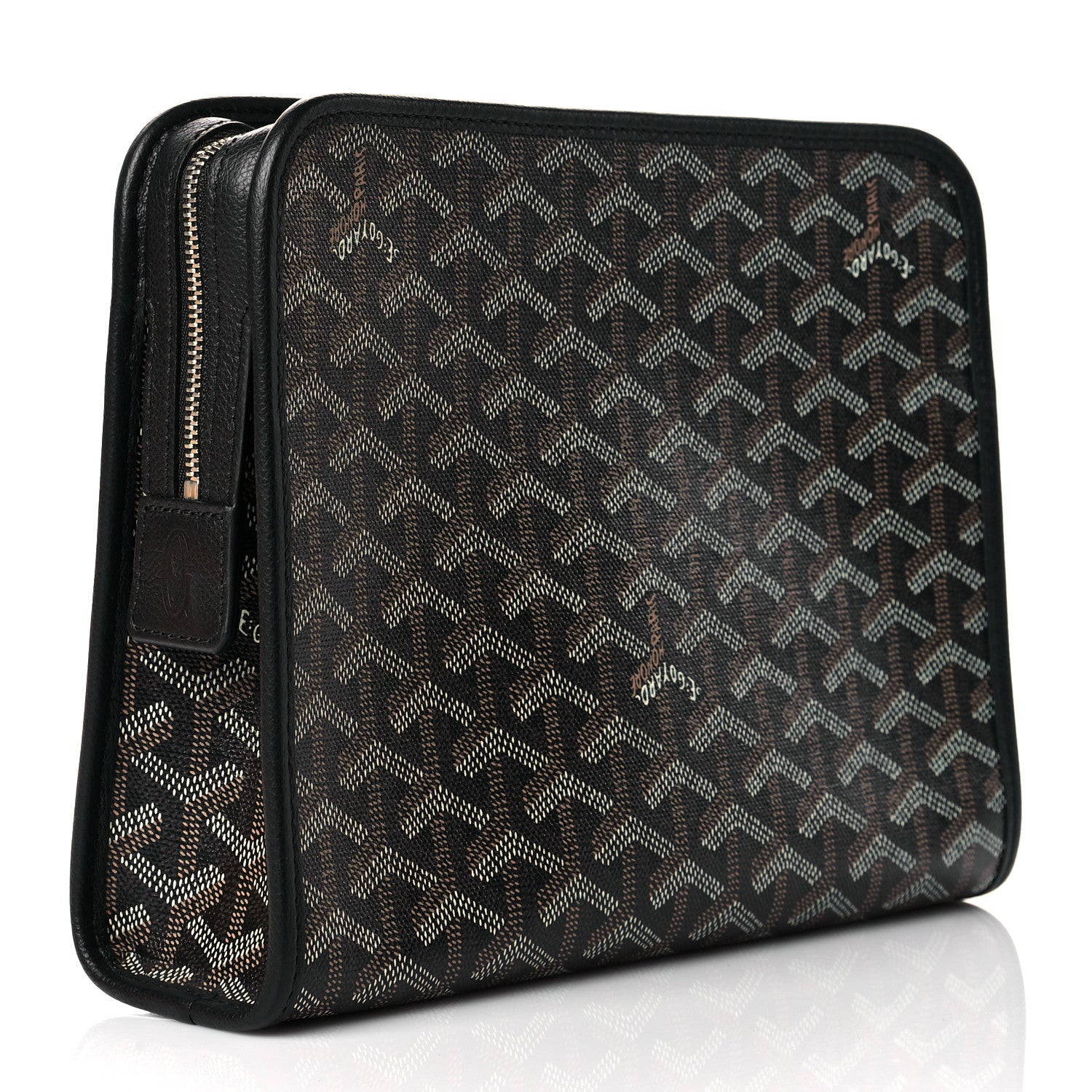 Goyard Goyardine Jouvence MM Toiletry Pouch Black 3 of 8
