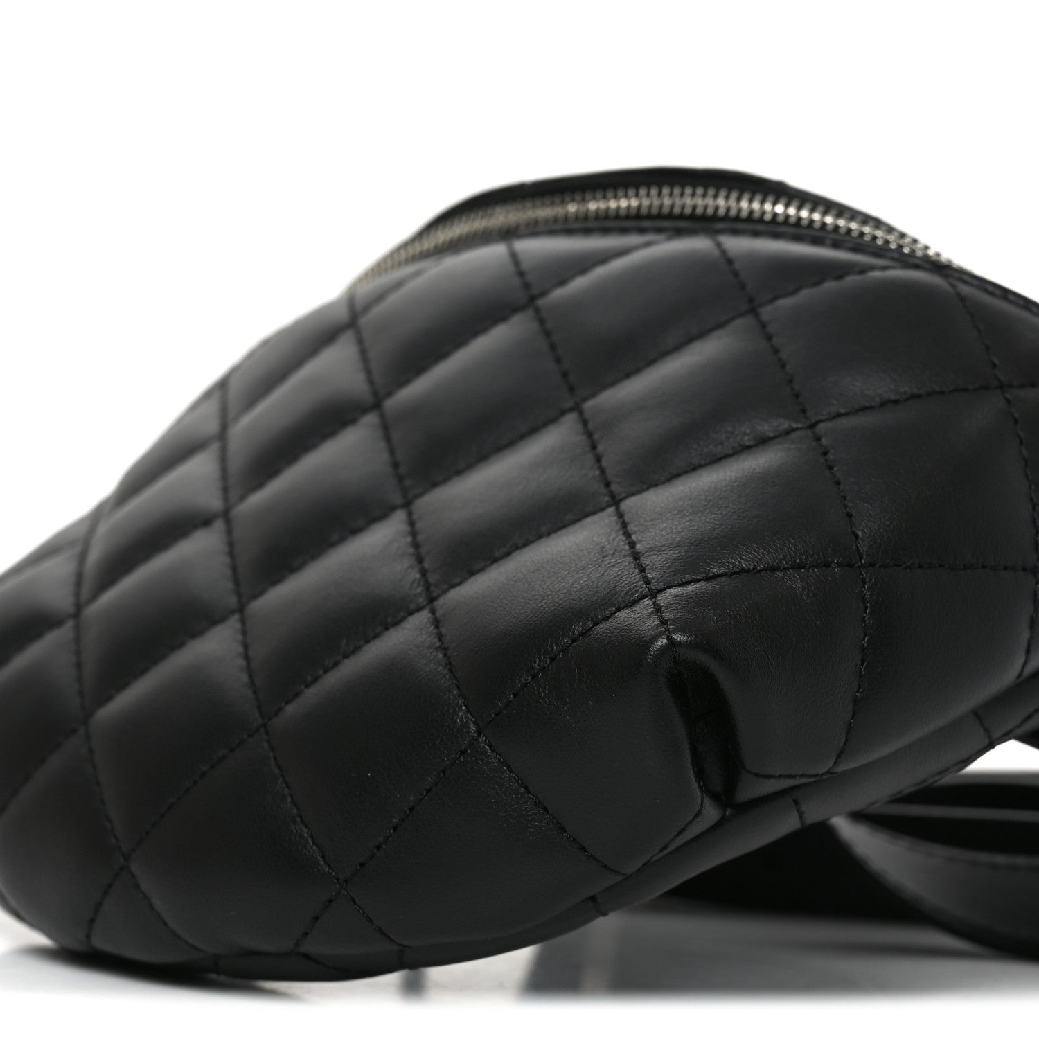 Chanel Calfskin Quilted Waist Belt Bag Black 10 of 11