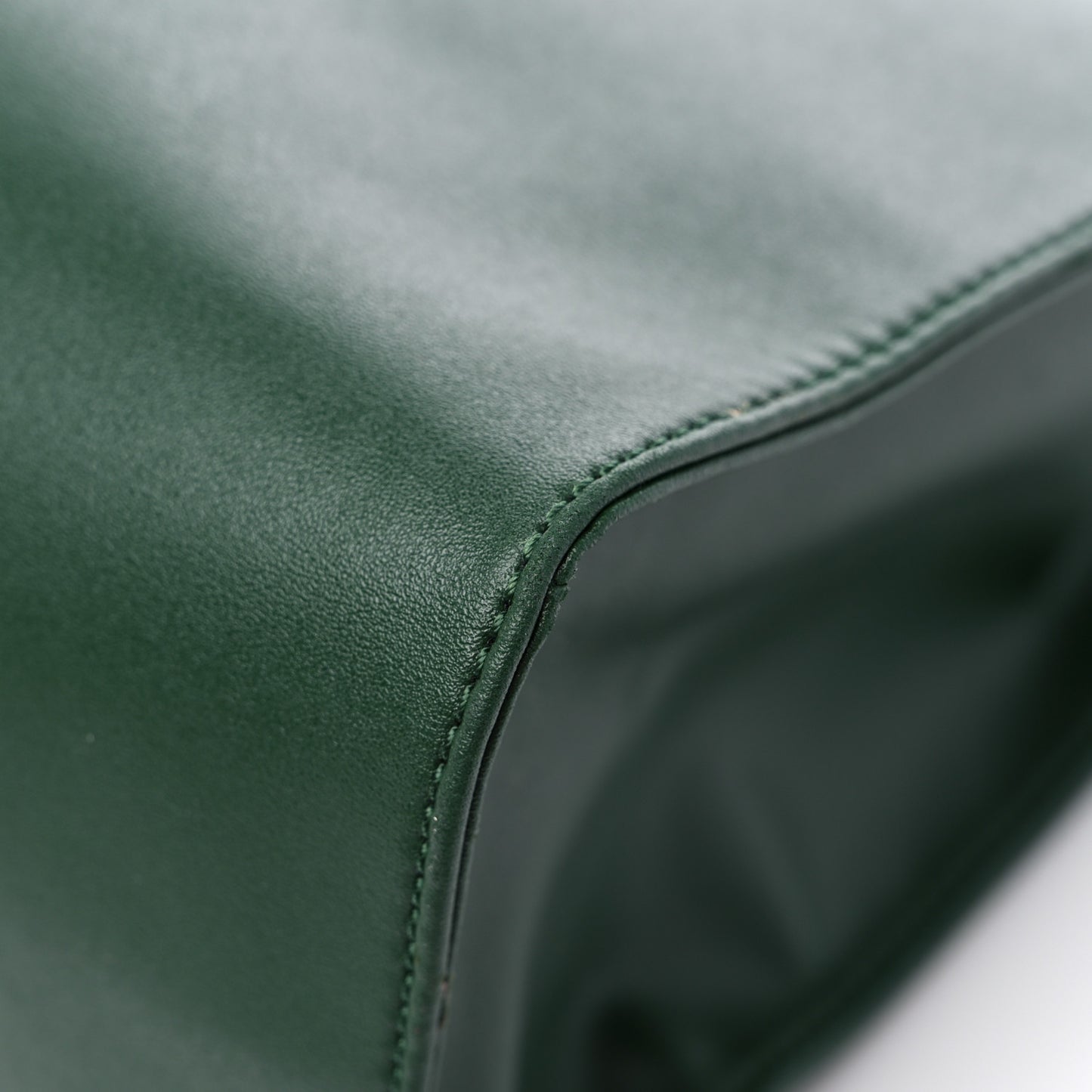 Vegan Leather Medium Shopping Bag Dark Olive