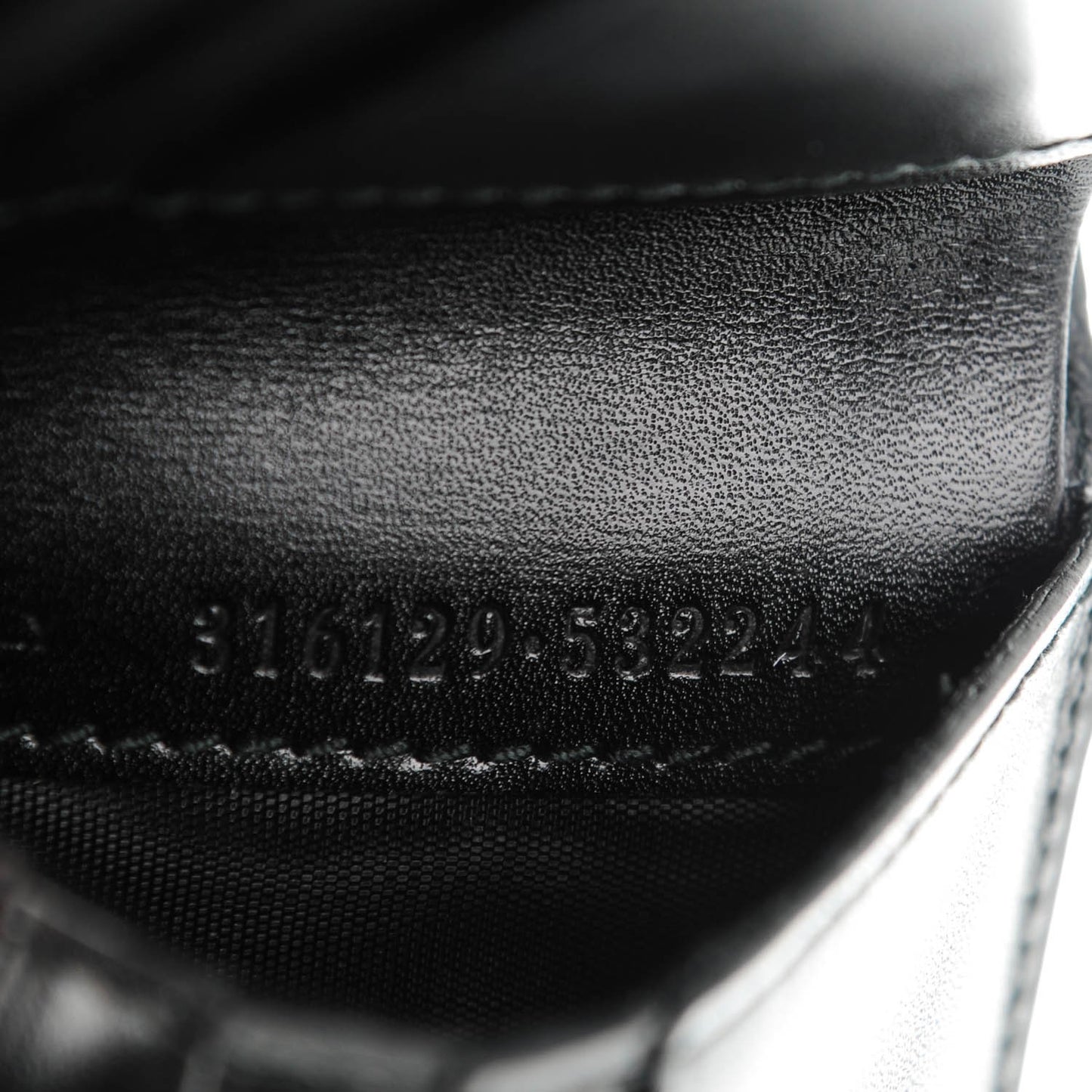 Calfskin East West Wallet Black
