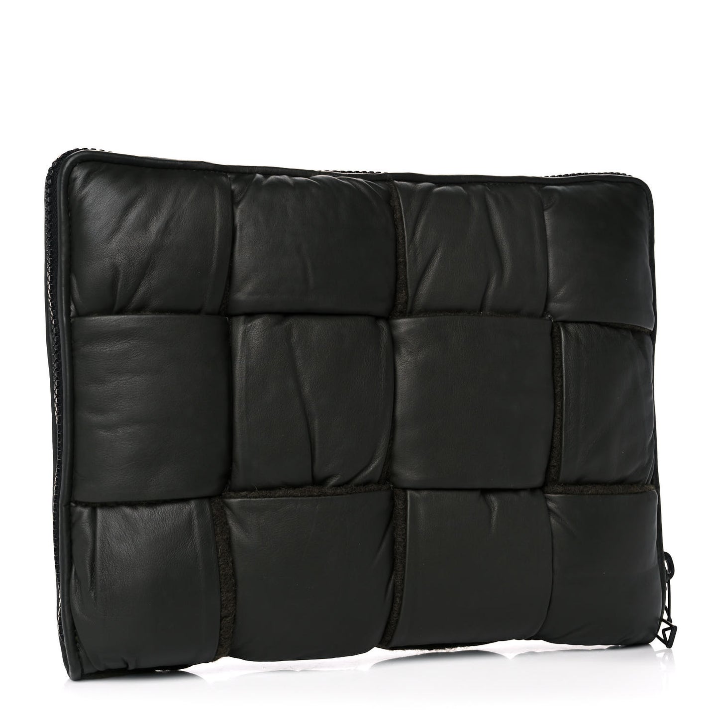 Calfskin Maxi Intrecciato Puffy Laptop Pouch Camping