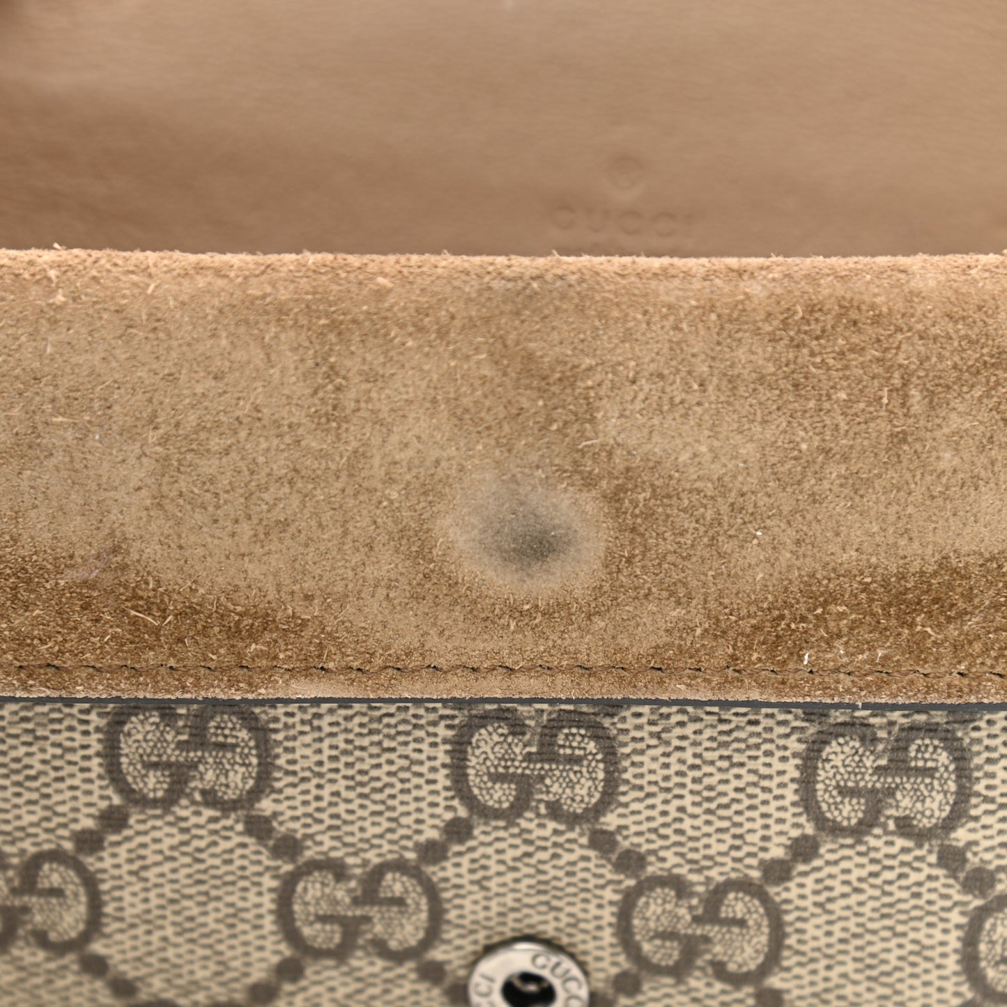 GG Supreme Monogram Super Mini Dionysus Shoulder Bag Taupe