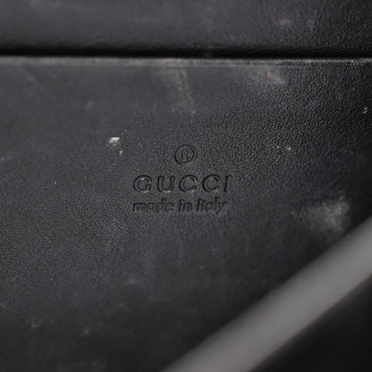 Gucci Calfskin Matelasse GG Marmont Chain Wallet Black 6 of 22