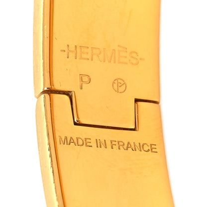 Hermes Enamel Narrow Clic Clac H Bracelet GM Indigo 5 of 6
