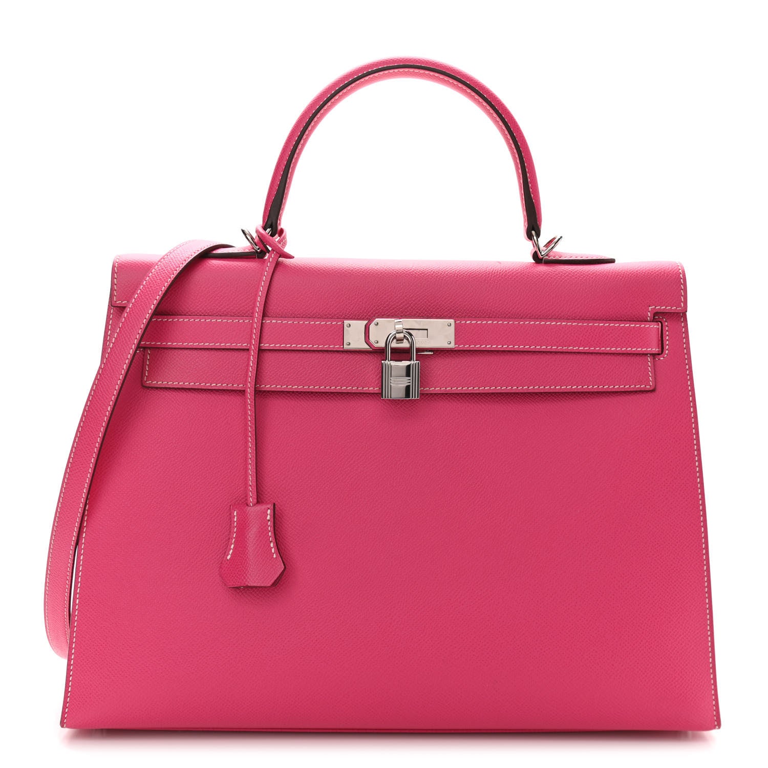 Hermes Epsom Kelly Sellier 32 Rose Tyrien 1 of 12