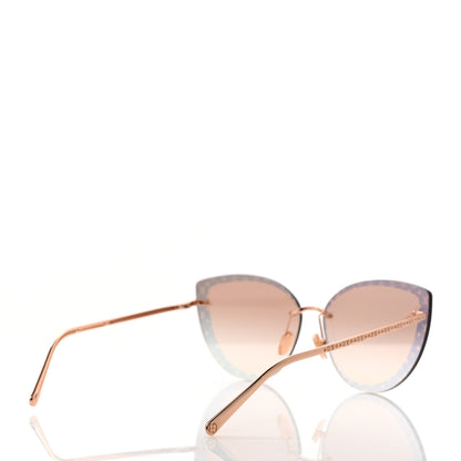 Louis Vuitton Metal LV Halo Cat Eye Sunglasses Z1944U Pink Gold 4 of 8