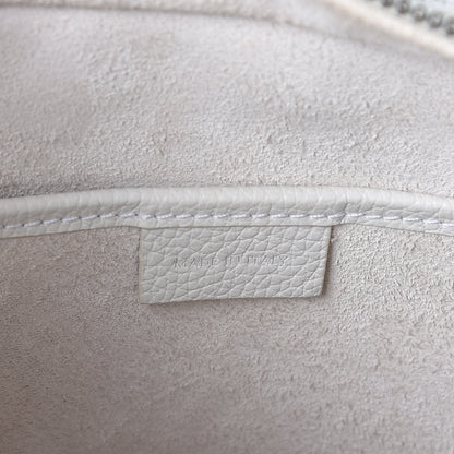Celine Drummed Calfskin Nano Luggage White 5 of 10