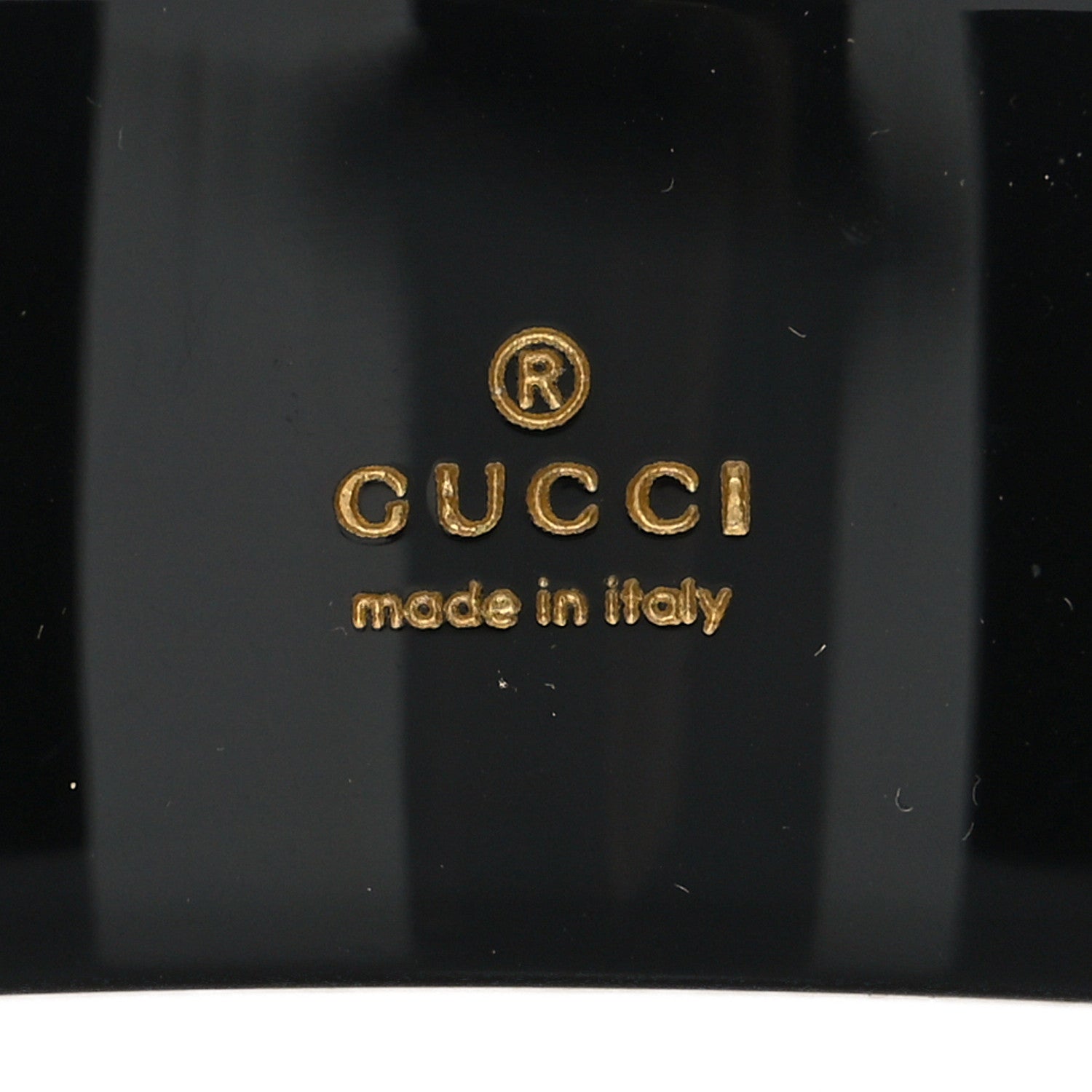 Gucci Resin Crystal Cuff Bracelet S Black 4 of 4