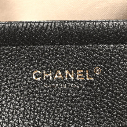 Chanel Grained Calfskin Boucle Urban Essentials Small Shopping Bag Ecru Black 5 of 9