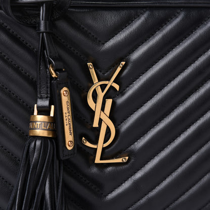 Saint Laurent Calfskin Matelasse Monogram Lou Camera Bag Black 10 of 11