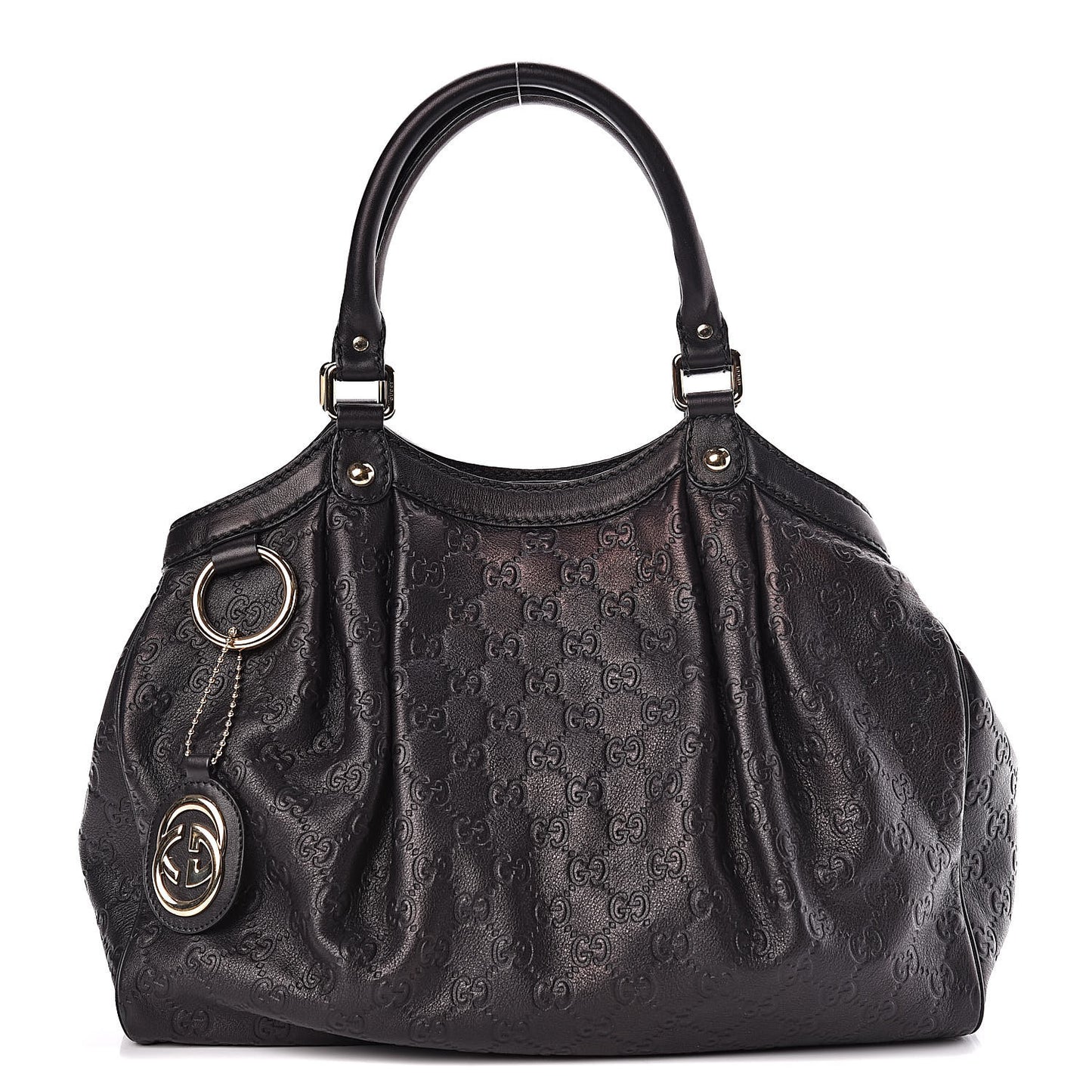 Guccissima Medium Sukey Tote Black