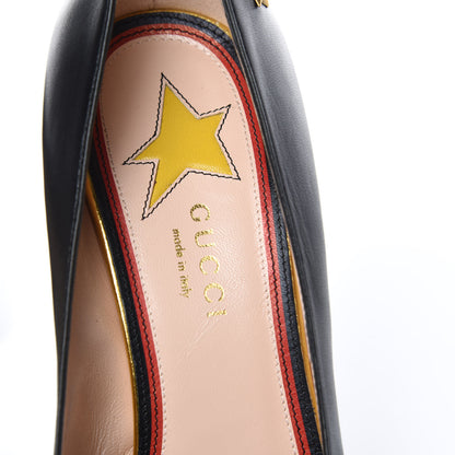 Gucci Malaga Kid Web Bow Pumps 39 Black 10 of 12