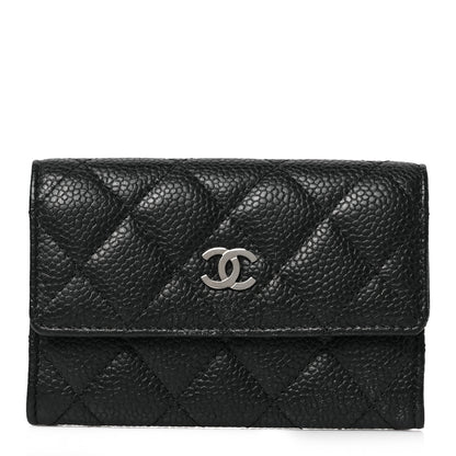 Chanel Caviar Quilted Flap Card Holder Black 1 of 8