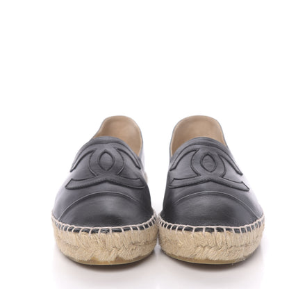 Chanel Lambskin CC Espadrilles 38 Black 2 of 10