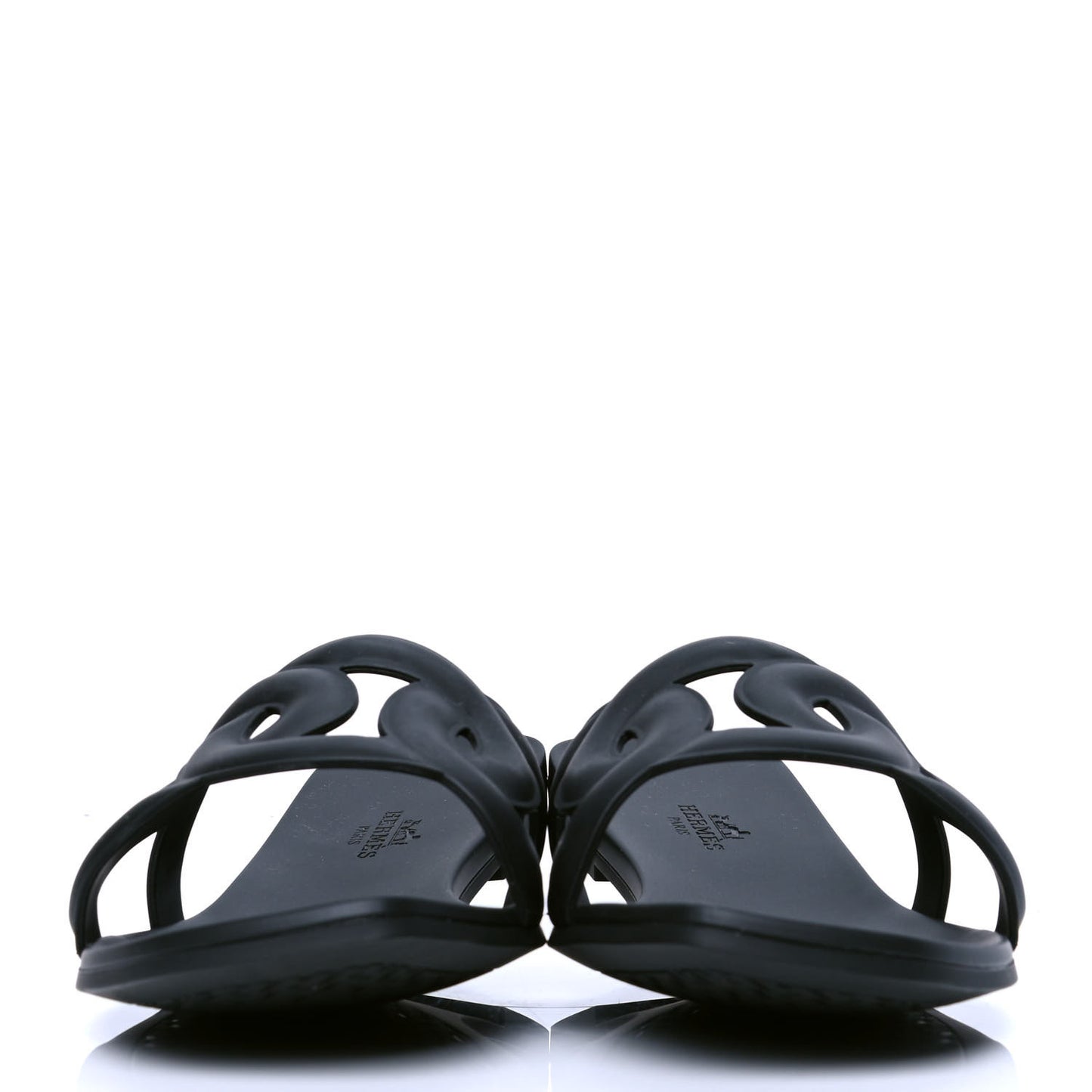 Rubber Aloha Sandals 40 Black