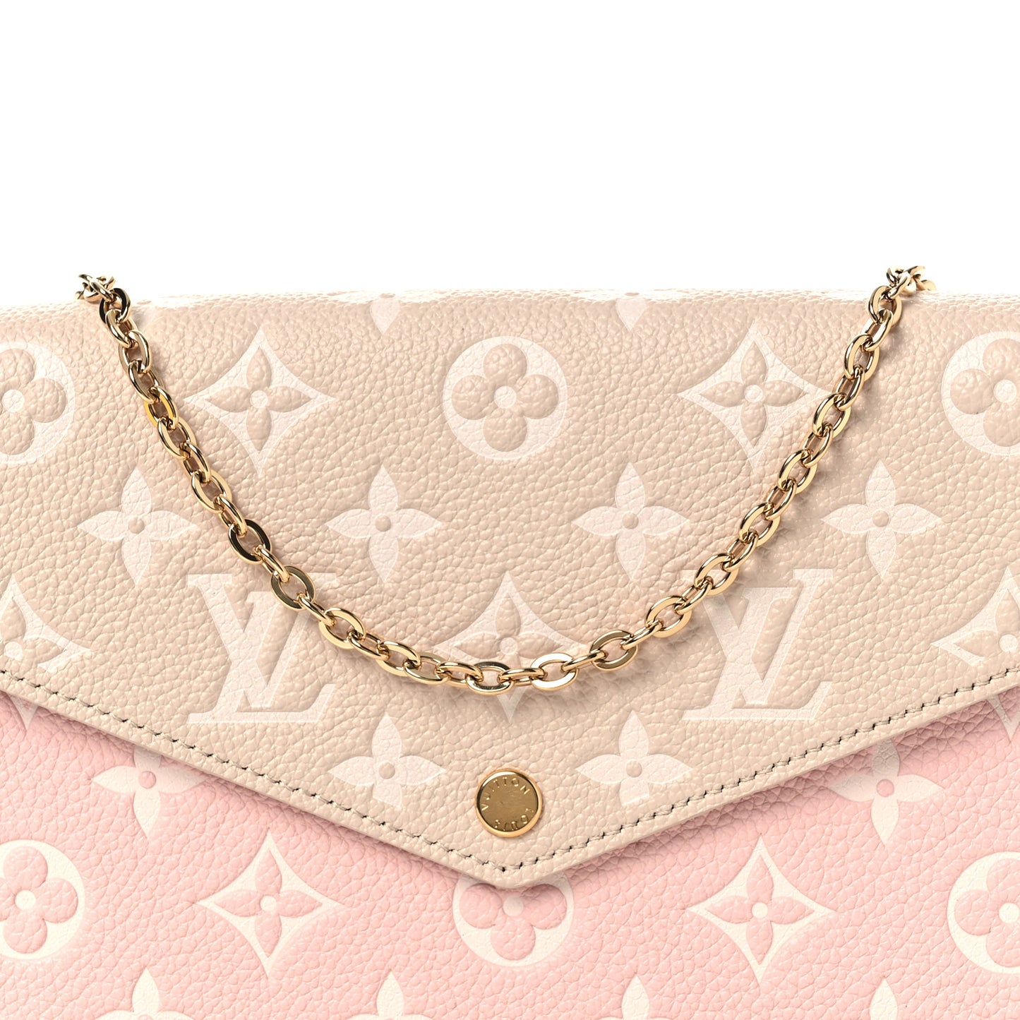 Empreinte Spring in the City Felicie Pochette Chain Wallet Pink Beige Yellow