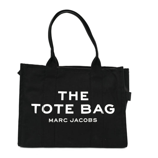 Cotton Canvas Large The Tote Bag Black