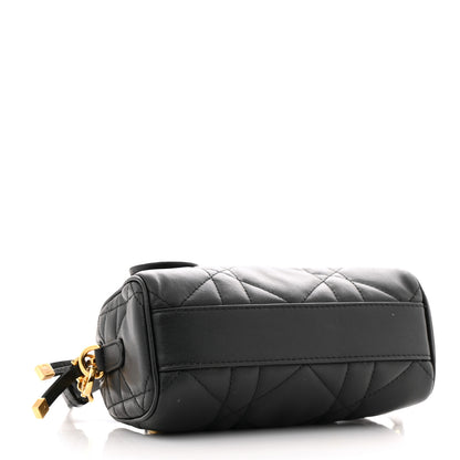 Christian Dior Calfskin Macrocannage Nano Groove 17 Bag Black 4 of 11